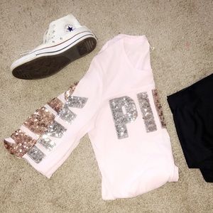 Victoria Secret Long Sleeve Sparkle Shirt